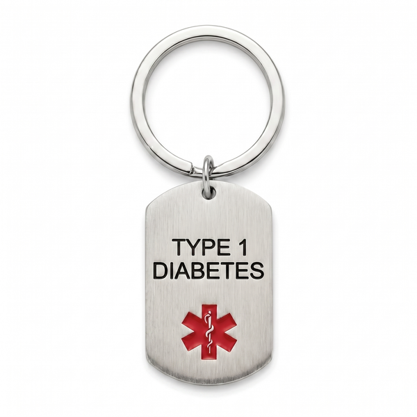 Diabetes Tag Keychain