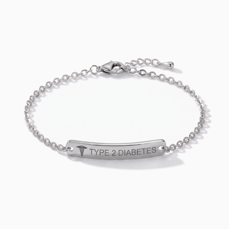 Diabetes Bar Bracelet, image 1