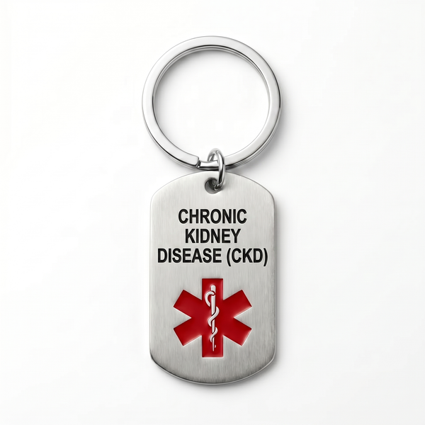 Chronic Kidney Disease (CKD) Tag Keychain