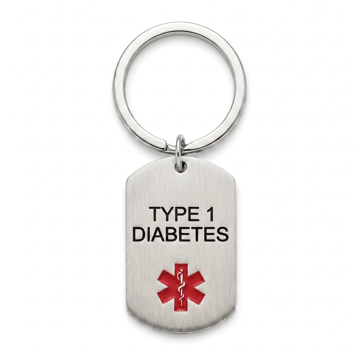 Diabetes Tag Keychain, image 1
