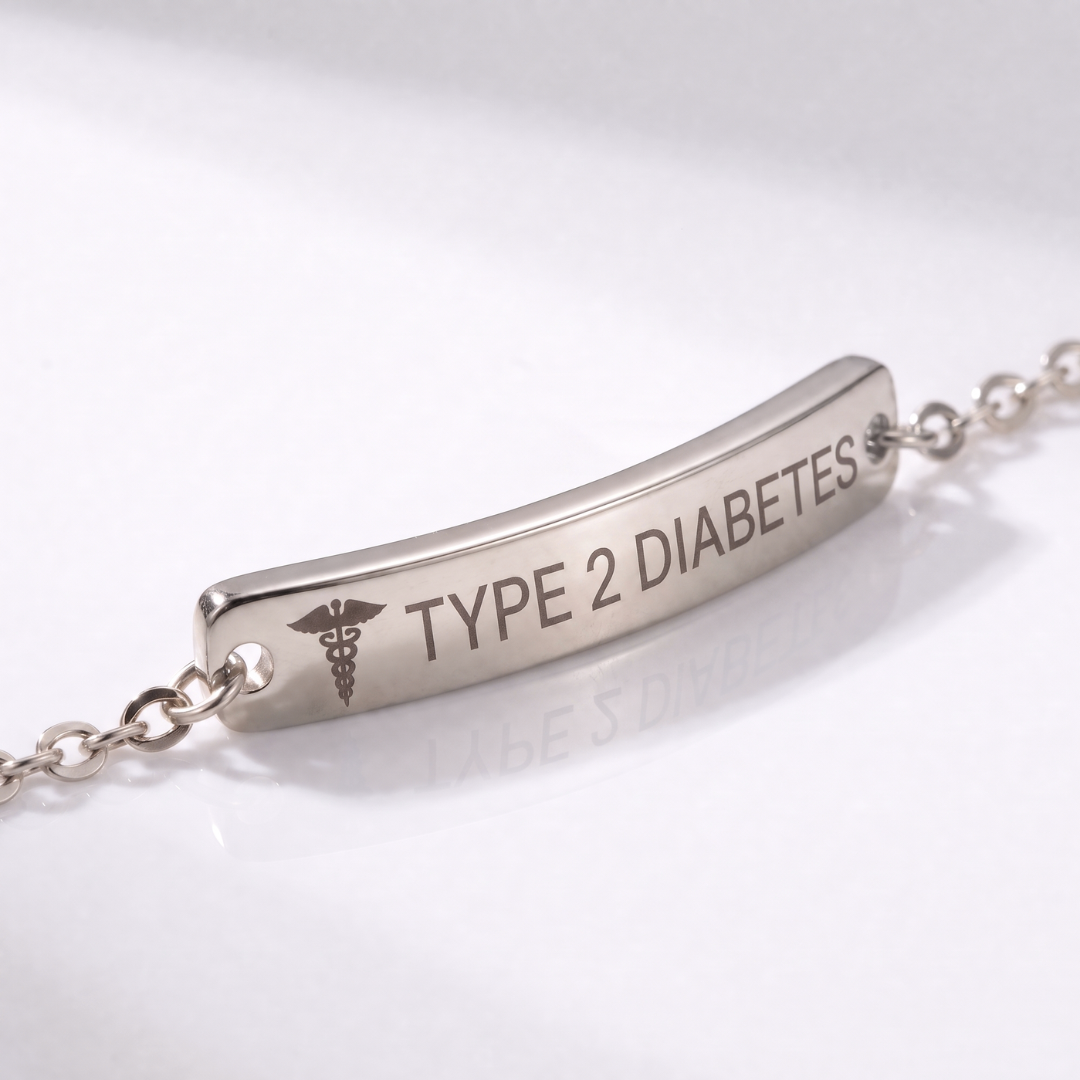 Diabetes Bar Bracelet, image 4