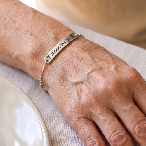 Blood Thinner Bar Bracelet, image 2
