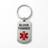 Blood Thinner Tag Keychain