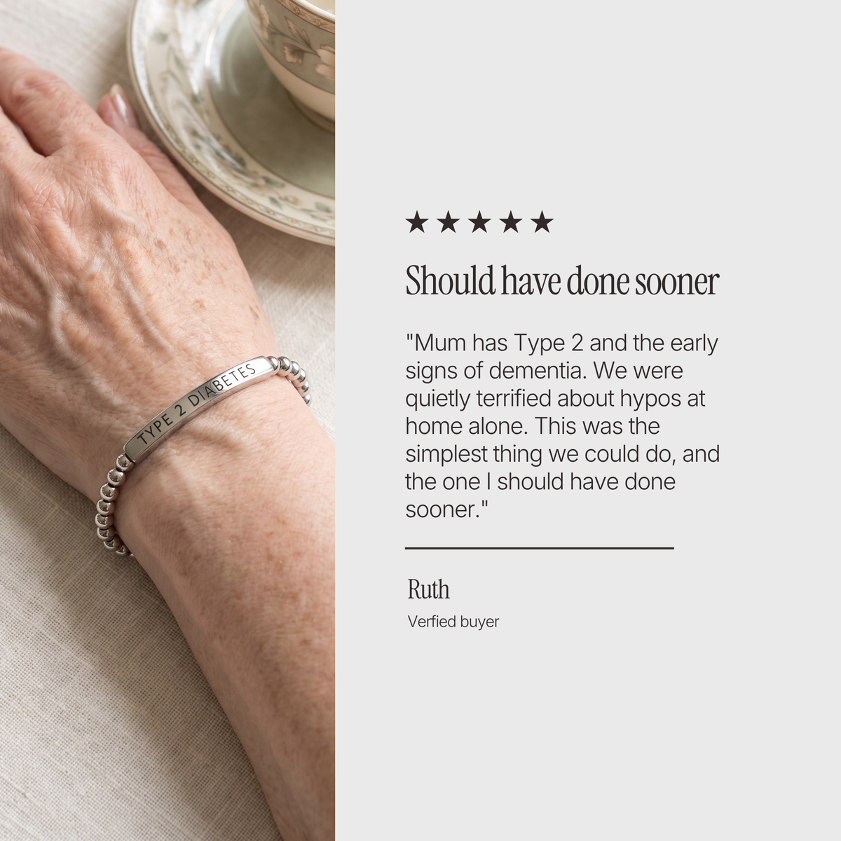 Diabetes Slim Bracelet, image 6