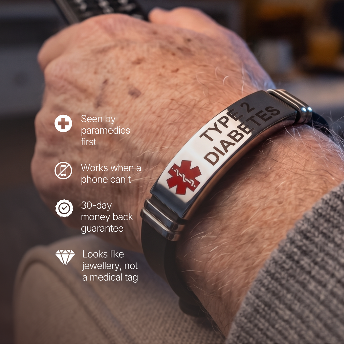 Diabetes Sport Bracelet, image 3