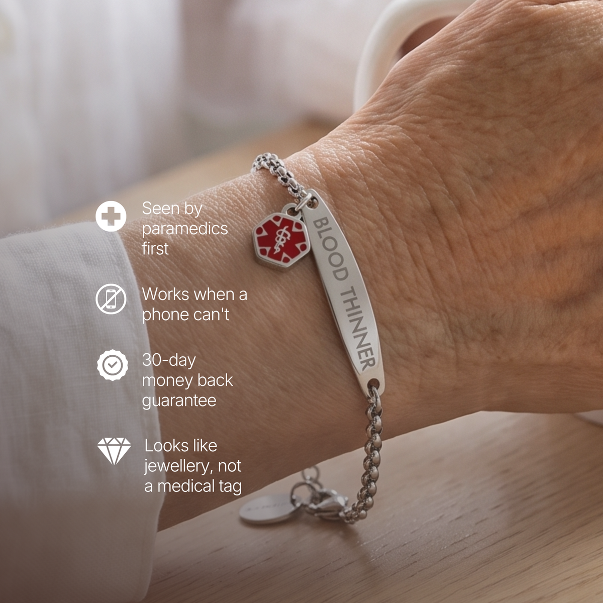Blood Thinner Charm Bracelet, image 3