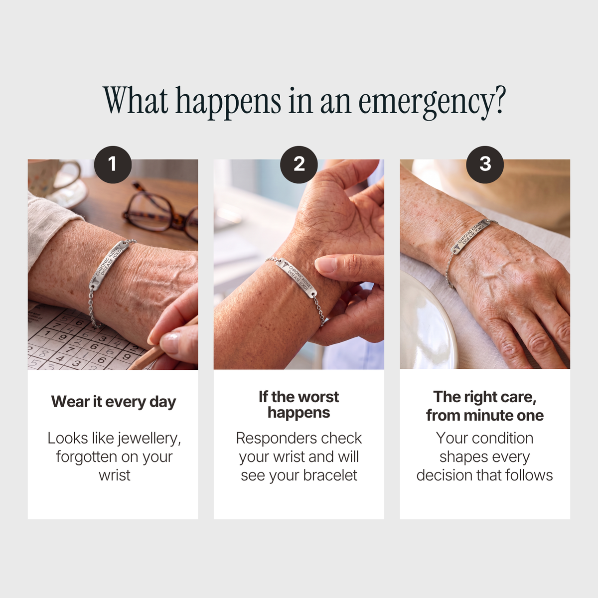 Chronic Kidney Disease (CKD) Bar Bracelet, image 5