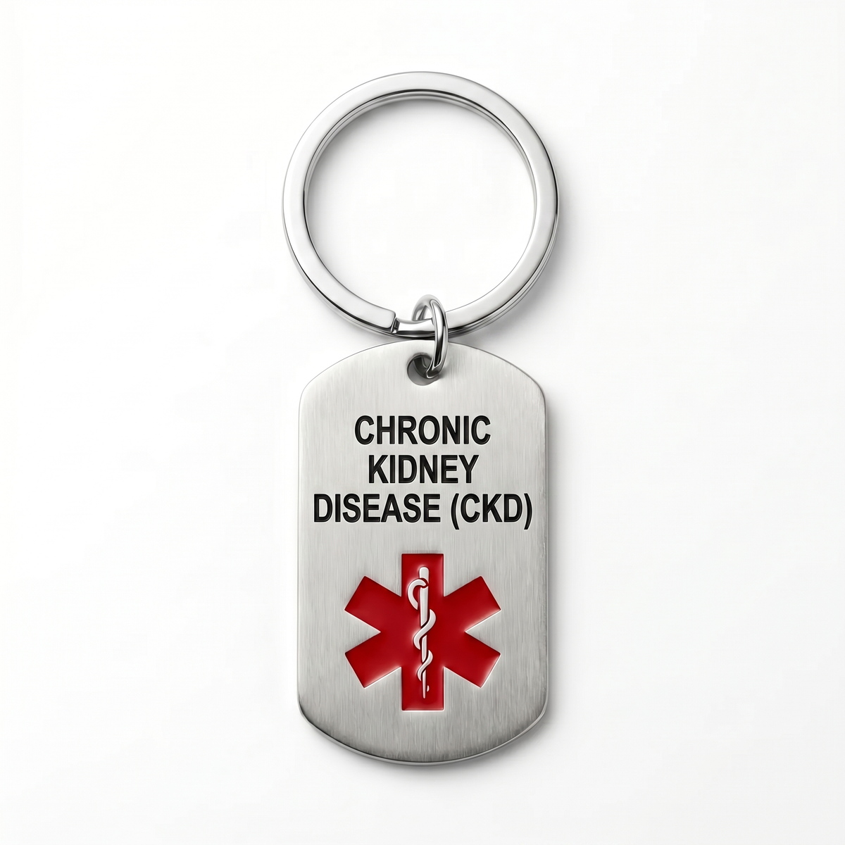 Chronic Kidney Disease (CKD) Tag Keychain, image 1
