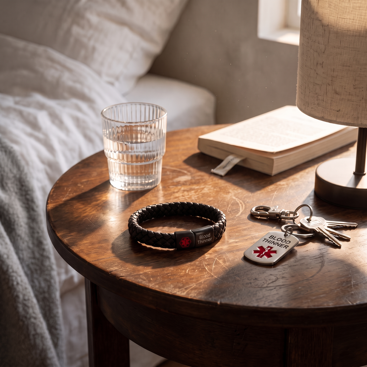 Blood Thinner Bracelet & Keychain Set, image 2