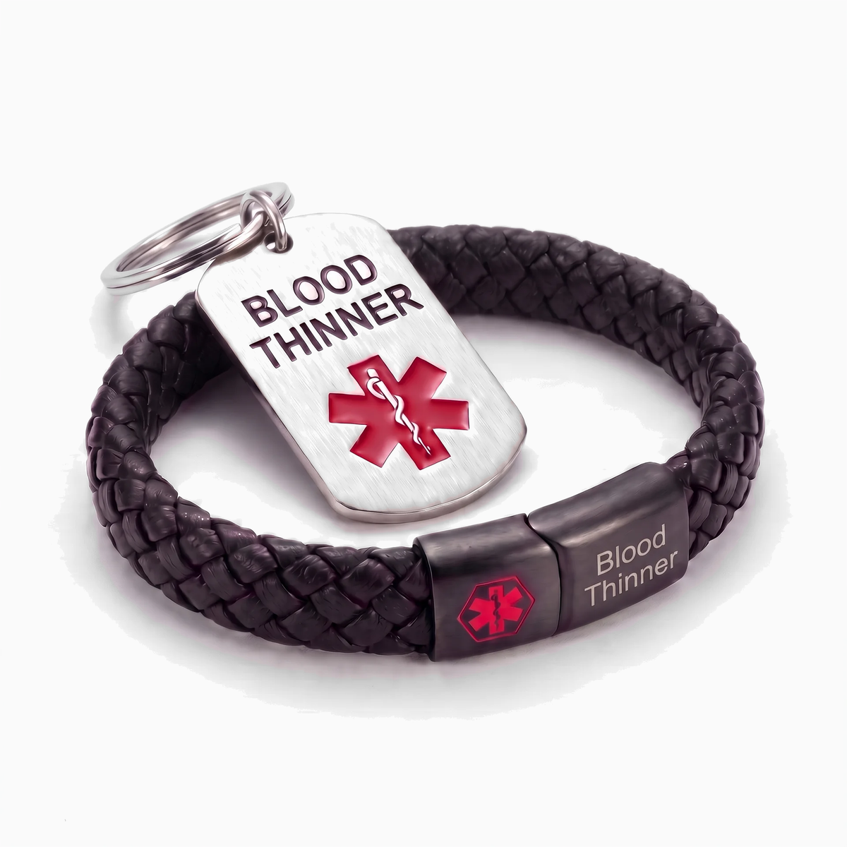 Blood Thinner Bracelet & Keychain Set, image 1