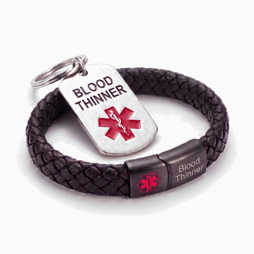 Blood Thinner Bracelet & Keychain Set, image 1